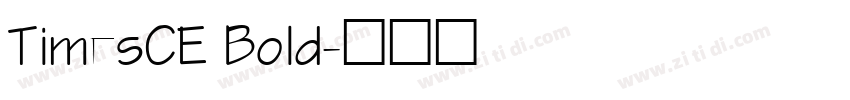 TimesCE Bold字体转换